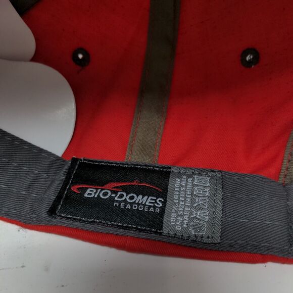 Naples Florida Strapback Hat Red OSFA Adjustable Embroidered Bio-Domes Headgear - Picture 7 of 7